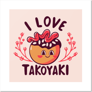 Cute Kwaii Takoyaki Posters and Art